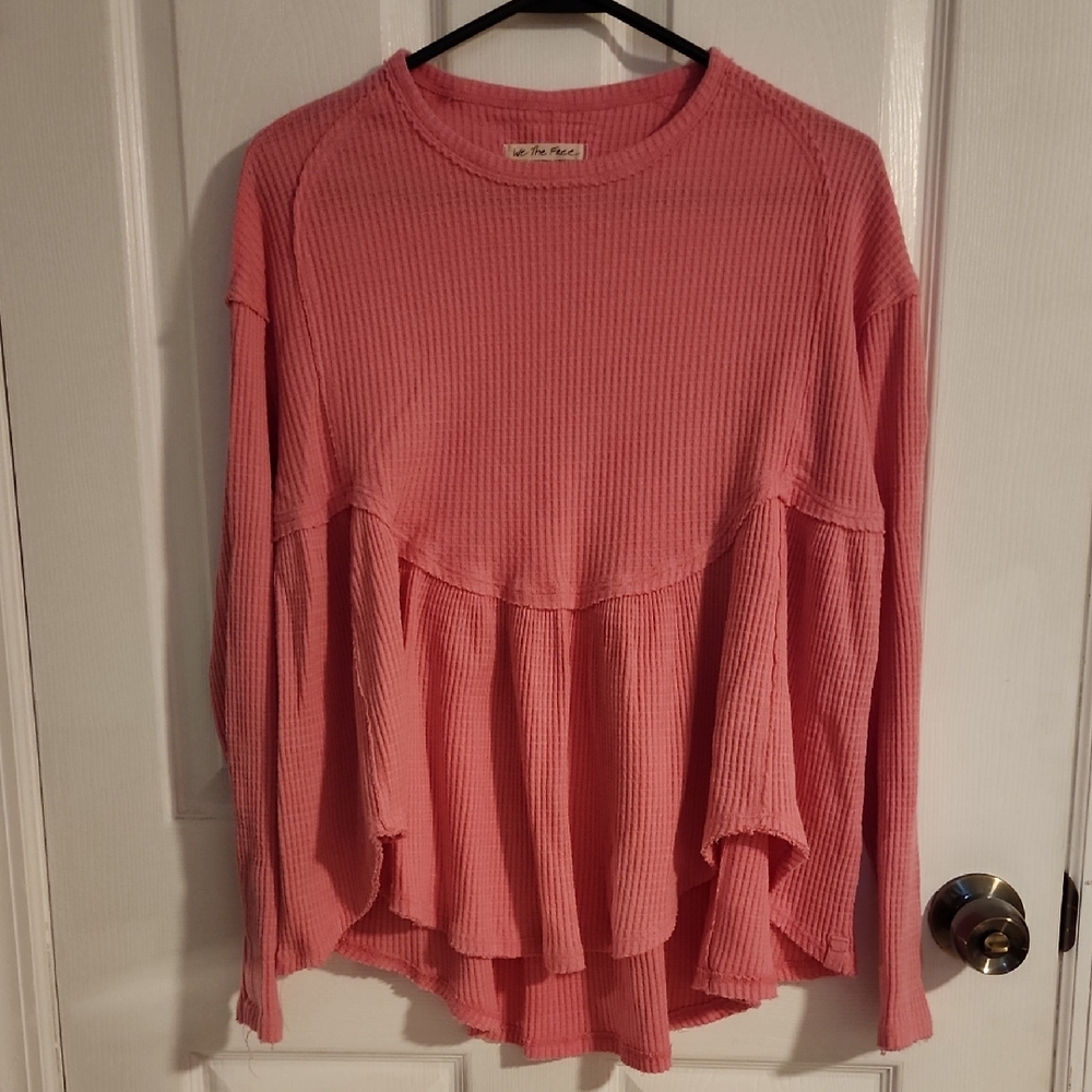 We The Free Pink Long Sleeve Top